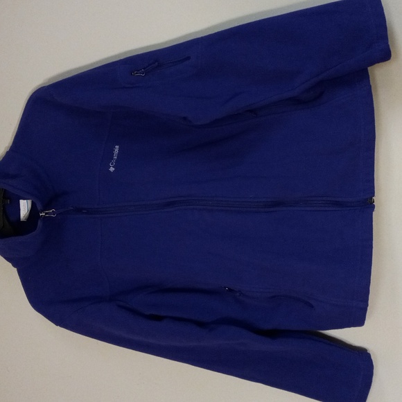 Purple Columbia Long Sleeve, Zip Up, With Pockets Sweatshirt - Picture 2 of 12